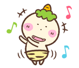 Cheerful ONI Kid sticker #861923