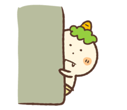 Cheerful ONI Kid sticker #861945