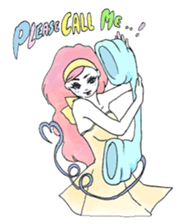 Everyone loves Mel the devilish cutey sticker #862239