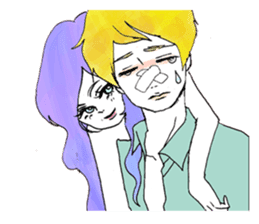 Everyone loves Mel the devilish cutey sticker #862243