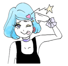 Everyone loves Mel the devilish cutey sticker #862254