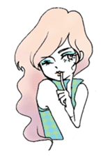 Everyone loves Mel the devilish cutey sticker #862257