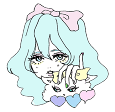 Everyone loves Mel the devilish cutey sticker #862258