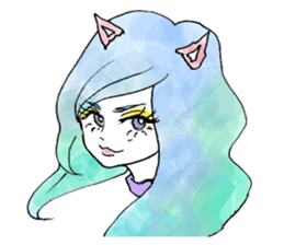 Everyone loves Mel the devilish cutey sticker #862262