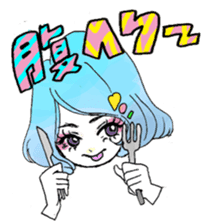 Everyone loves Mel the devilish cutey sticker #862265