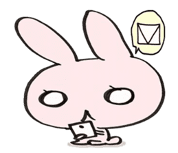 mireisan of a rabbit sticker #862527