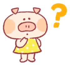 Cute pig sticker #862648