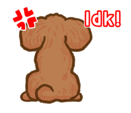 Toy poodles will heal(English) sticker #863084