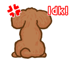 Toy poodles will heal(English) sticker #863084