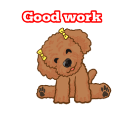 Toy poodles will heal(English) sticker #863086