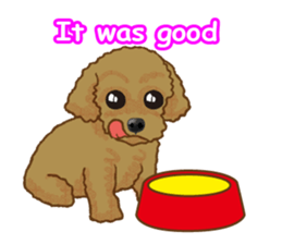 Toy poodles will heal(English) sticker #863092