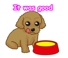 Toy poodles will heal(English) sticker #863092