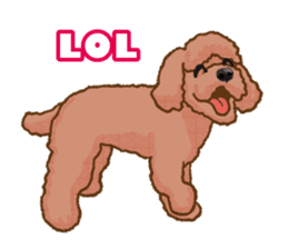 Toy poodles will heal(English) sticker #863093