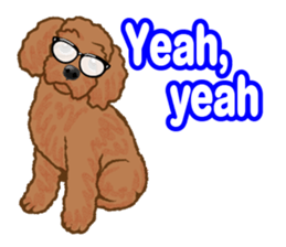 Toy poodles will heal(English) sticker #863098