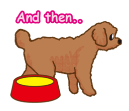 Toy poodles will heal(English) sticker #863102