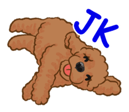 Toy poodles will heal(English) sticker #863111