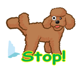 Toy poodles will heal(English) sticker #863112