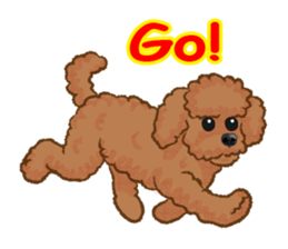 Toy poodles will heal(English) sticker #863113