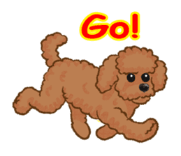 Toy poodles will heal(English) sticker #863113