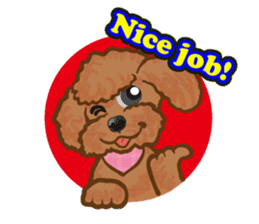 Toy poodles will heal(English) sticker #863117