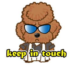 Toy poodles will heal(English) sticker #863118