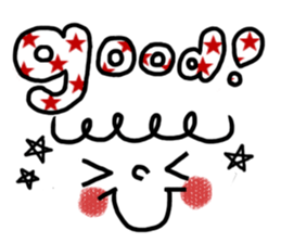 KAWAII Emoticon Sticker sticker #863239