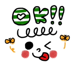 KAWAII Emoticon Sticker sticker #863253