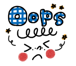 KAWAII Emoticon Sticker sticker #863254