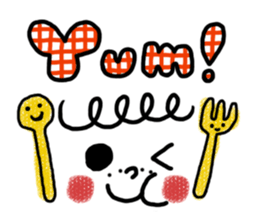 KAWAII Emoticon Sticker sticker #863257