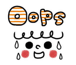 KAWAII Emoticon Sticker sticker #863260