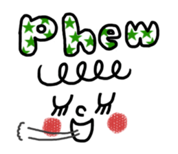 KAWAII Emoticon Sticker sticker #863261