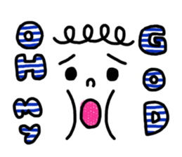 KAWAII Emoticon Sticker sticker #863271