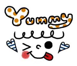 KAWAII Emoticon Sticker sticker #863272