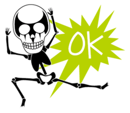 Stylish skulls sticker #863639