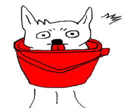 bucket dog sticker #863854