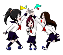 High school girls! sticker #864048