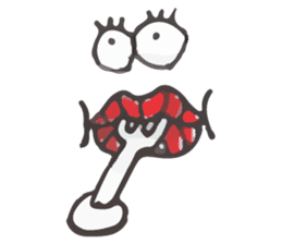 Fat lip sticker #864501
