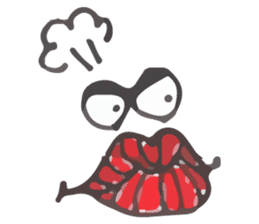 Fat lip sticker #864505