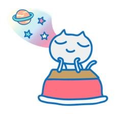 Dreaming Cat of Space sticker #864847
