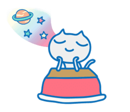 Dreaming Cat of Space sticker #864847