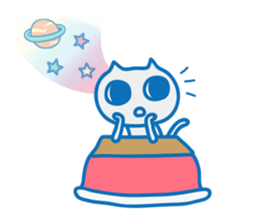 Dreaming Cat of Space sticker #864848