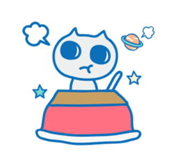 Dreaming Cat of Space sticker #864855