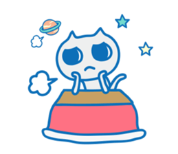 Dreaming Cat of Space sticker #864857
