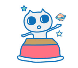 Dreaming Cat of Space sticker #864859