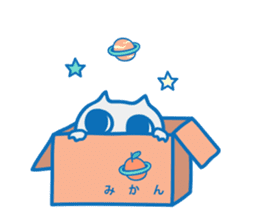 Dreaming Cat of Space sticker #864860