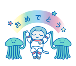 Dreaming Cat of Space sticker #864868