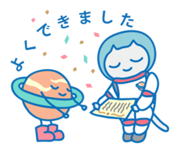 Dreaming Cat of Space sticker #864872