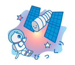 Dreaming Cat of Space sticker #864877