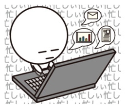 big head man 2 (circle face) sticker #865590