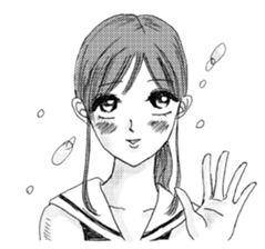 Japanese love girls sticker sticker #866230